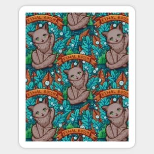 Kitty Final Boss Pattern Sticker